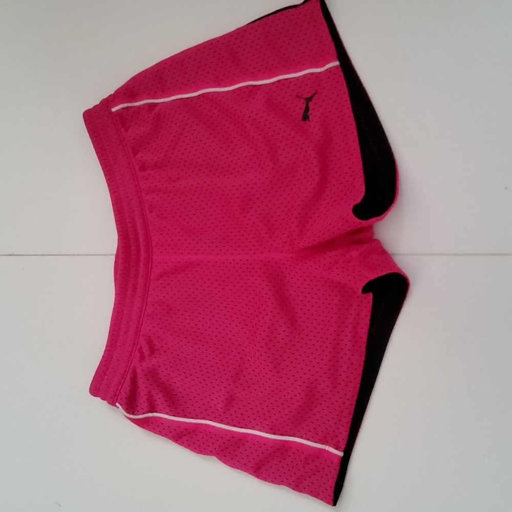 Puma pink mesh sport shorts
